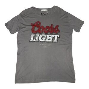 NWOT The Laundry Room Coors Light Gray T-Shirt. Sz: XS